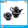 wholesale high quality ceramic tea pot with warmer